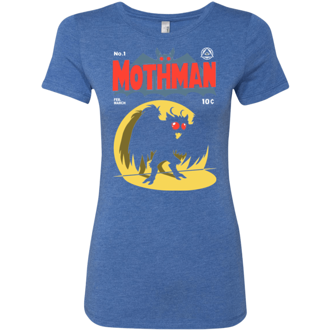 T-Shirts Vintage Royal / Small Mothman Women's Triblend T-Shirt