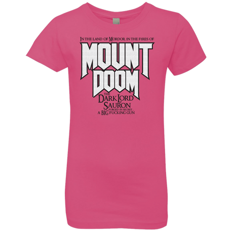 T-Shirts Hot Pink / YXS Mount DOOM Girls Premium T-Shirt