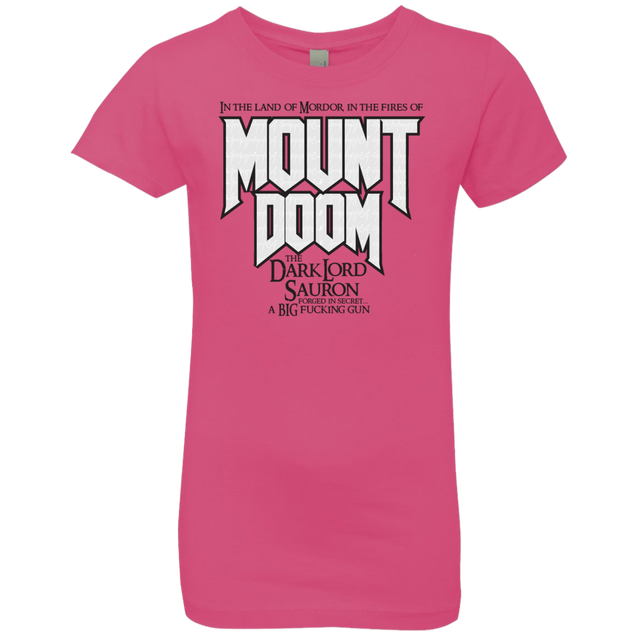 T-Shirts Hot Pink / YXS Mount DOOM Girls Premium T-Shirt