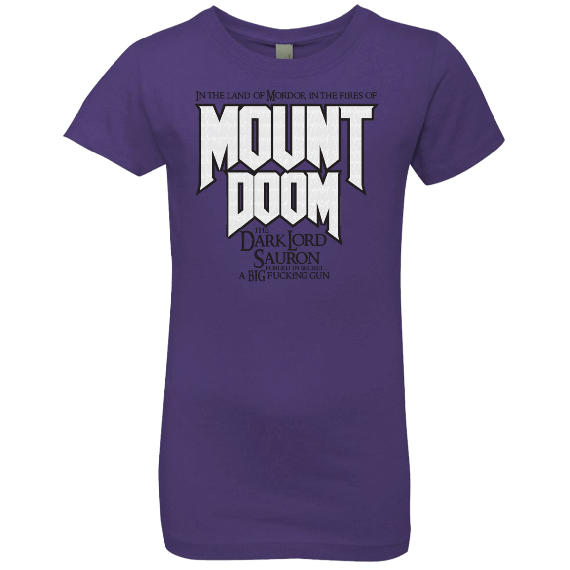 T-Shirts Purple Rush / YXS Mount DOOM Girls Premium T-Shirt