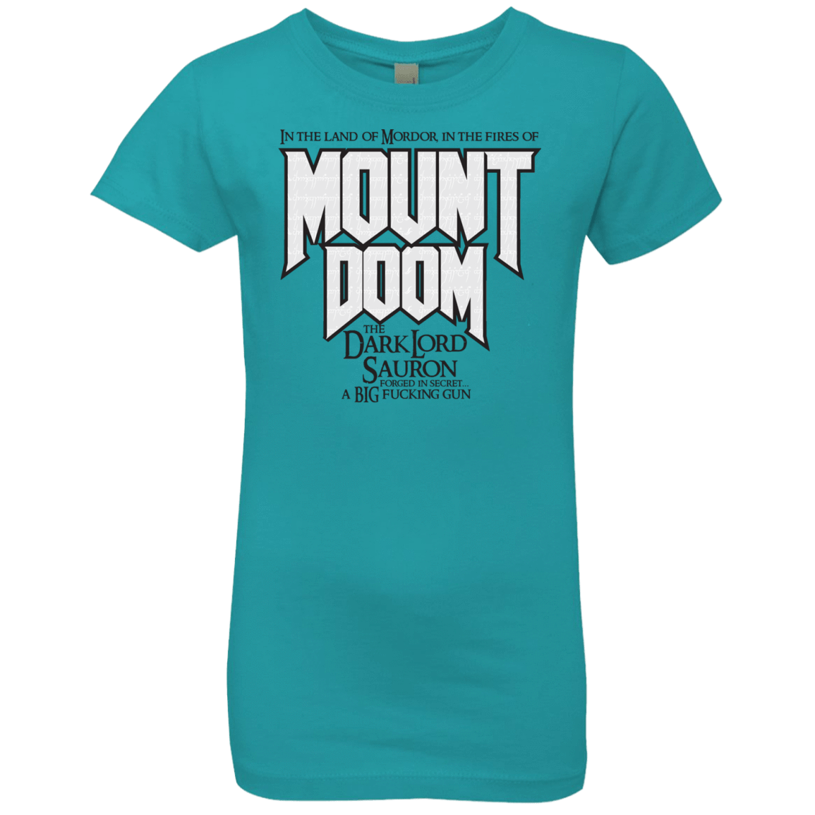 T-Shirts Tahiti Blue / YXS Mount DOOM Girls Premium T-Shirt