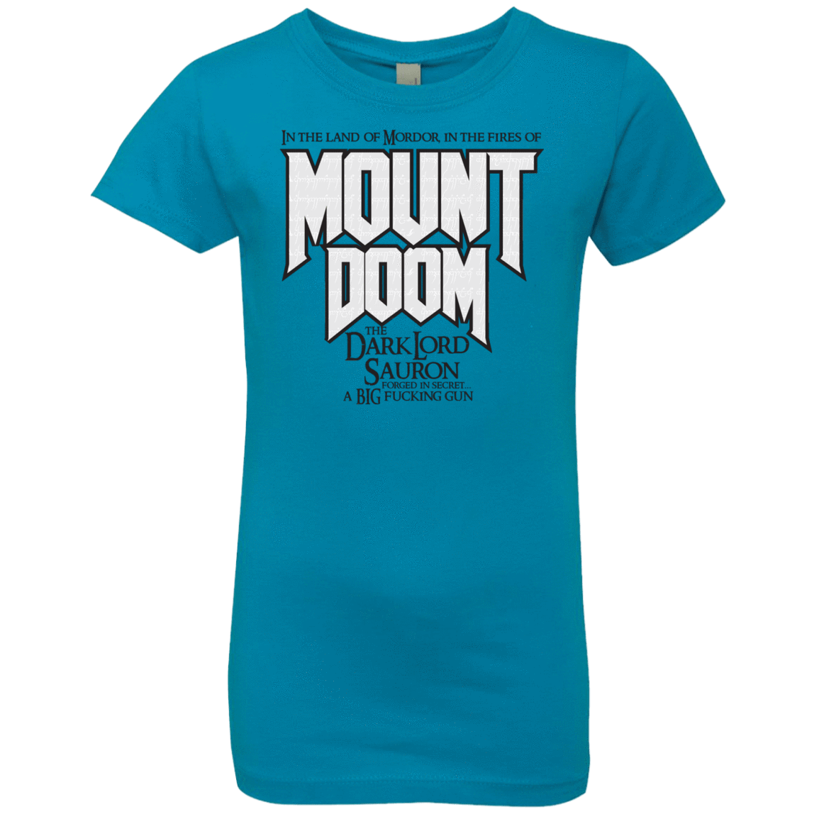 T-Shirts Turquoise / YXS Mount DOOM Girls Premium T-Shirt