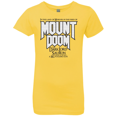 T-Shirts Vibrant Yellow / YXS Mount DOOM Girls Premium T-Shirt