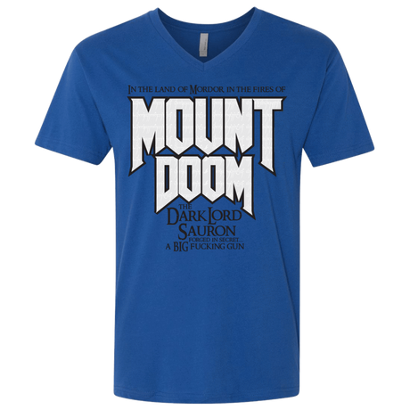 T-Shirts Royal / X-Small Mount DOOM Men's Premium V-Neck