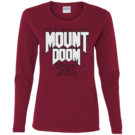 T-Shirts Cardinal / S Mount DOOM Women's Long Sleeve T-Shirt