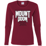 T-Shirts Cardinal / S Mount DOOM Women's Long Sleeve T-Shirt