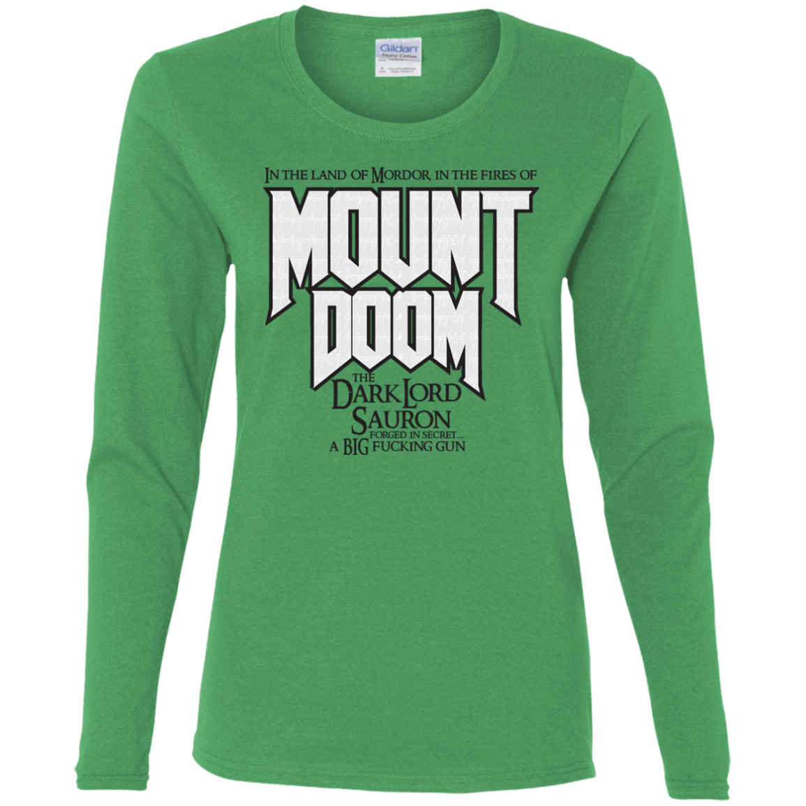 T-Shirts Irish Green / S Mount DOOM Women's Long Sleeve T-Shirt