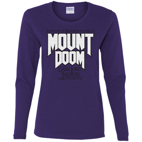 T-Shirts Purple / S Mount DOOM Women's Long Sleeve T-Shirt