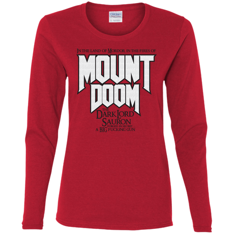 T-Shirts Red / S Mount DOOM Women's Long Sleeve T-Shirt