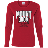 T-Shirts Red / S Mount DOOM Women's Long Sleeve T-Shirt