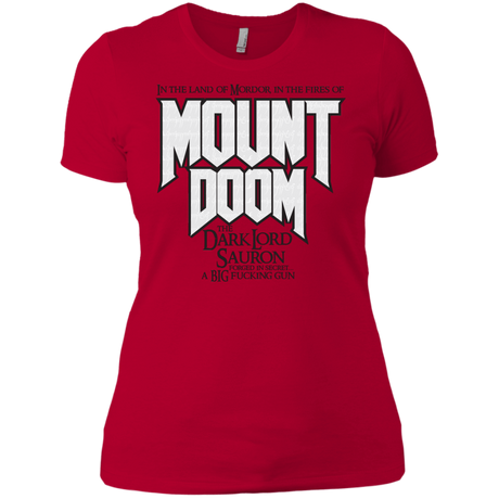 T-Shirts Red / X-Small Mount DOOM Women's Premium T-Shirt