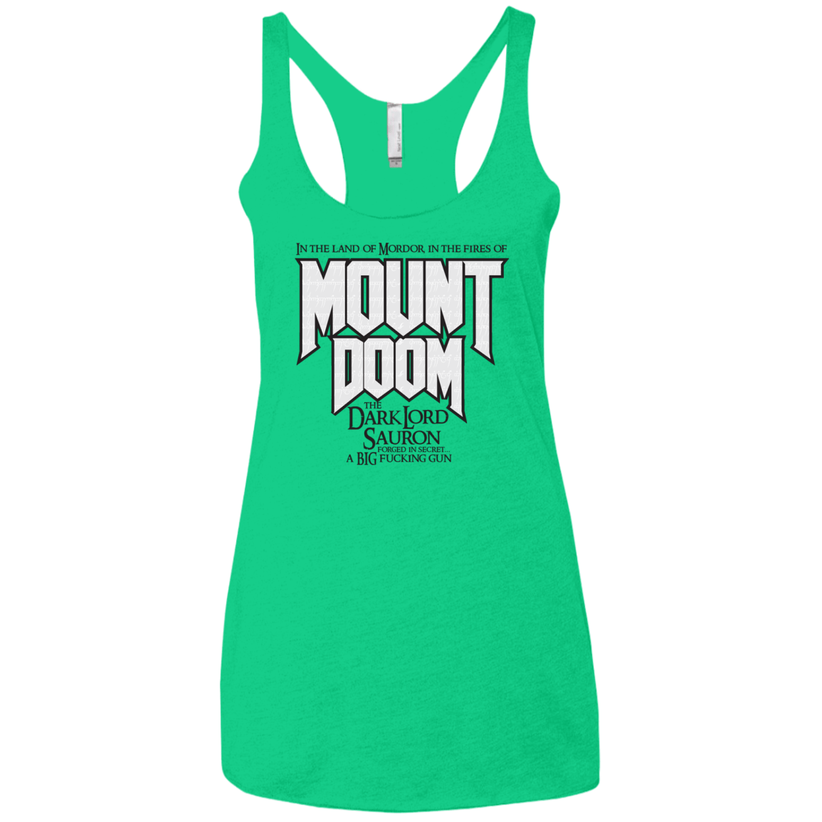 Mount DOOM Women's Triblend Racerback Tank