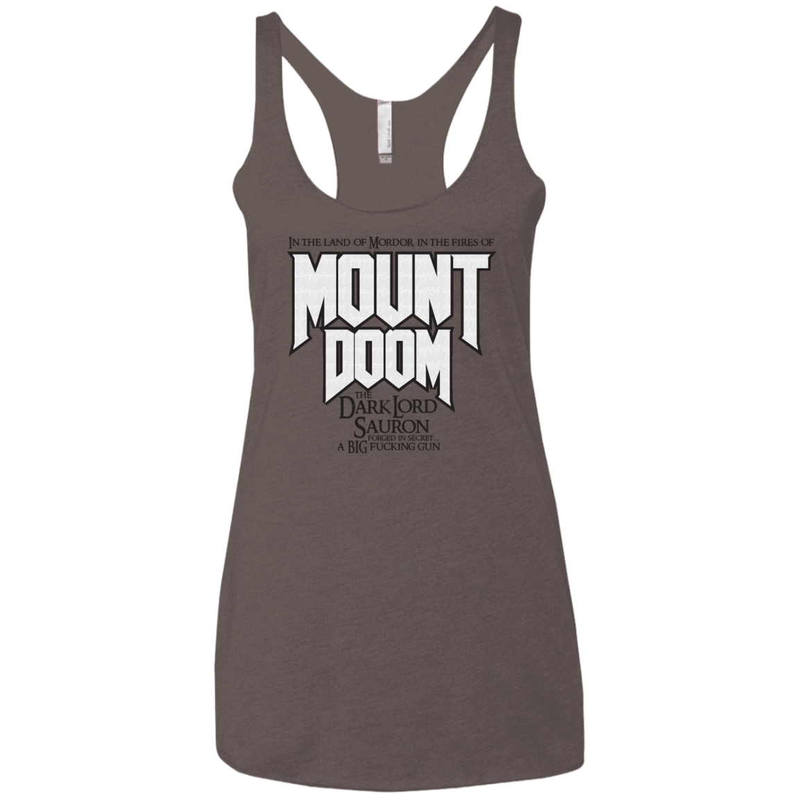 Mount DOOM Women's Triblend Racerback Tank