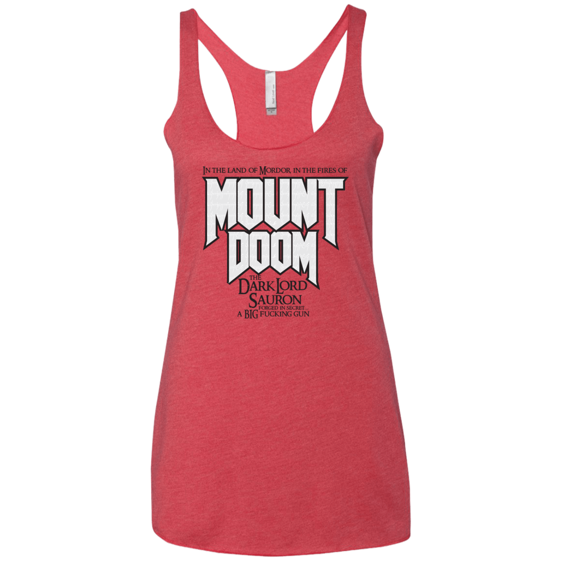 Mount DOOM Women's Triblend Racerback Tank