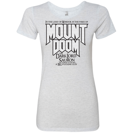 T-Shirts Heather White / S Mount DOOM Women's Triblend T-Shirt
