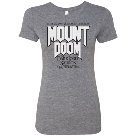 T-Shirts Premium Heather / S Mount DOOM Women's Triblend T-Shirt