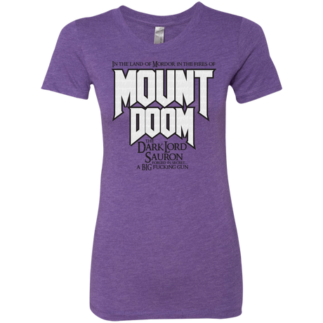 T-Shirts Purple Rush / S Mount DOOM Women's Triblend T-Shirt
