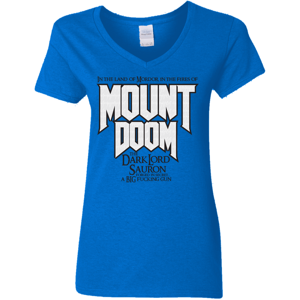 T-Shirts Royal / S Mount DOOM Women's V-Neck T-Shirt