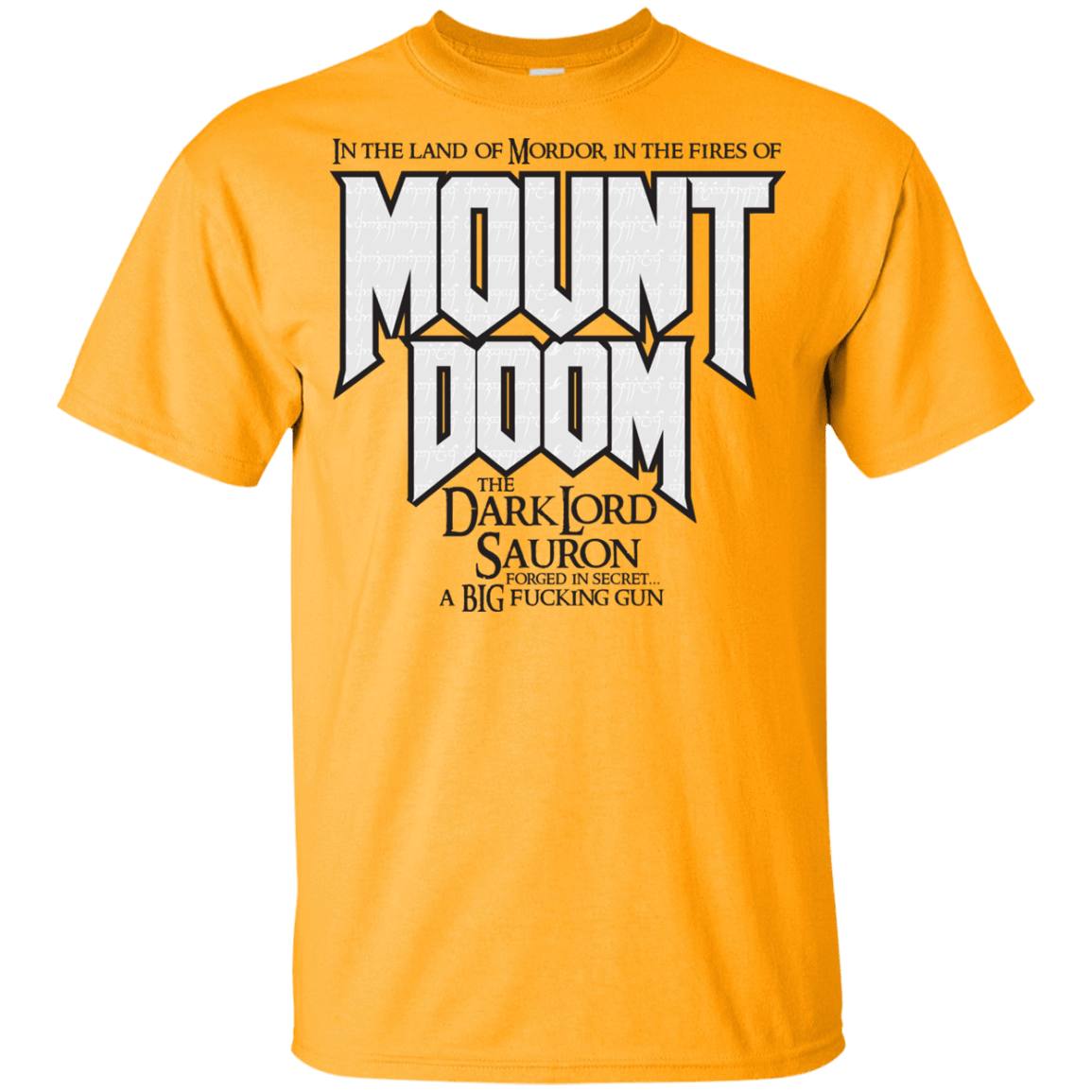 T-Shirts Gold / YXS Mount DOOM Youth T-Shirt