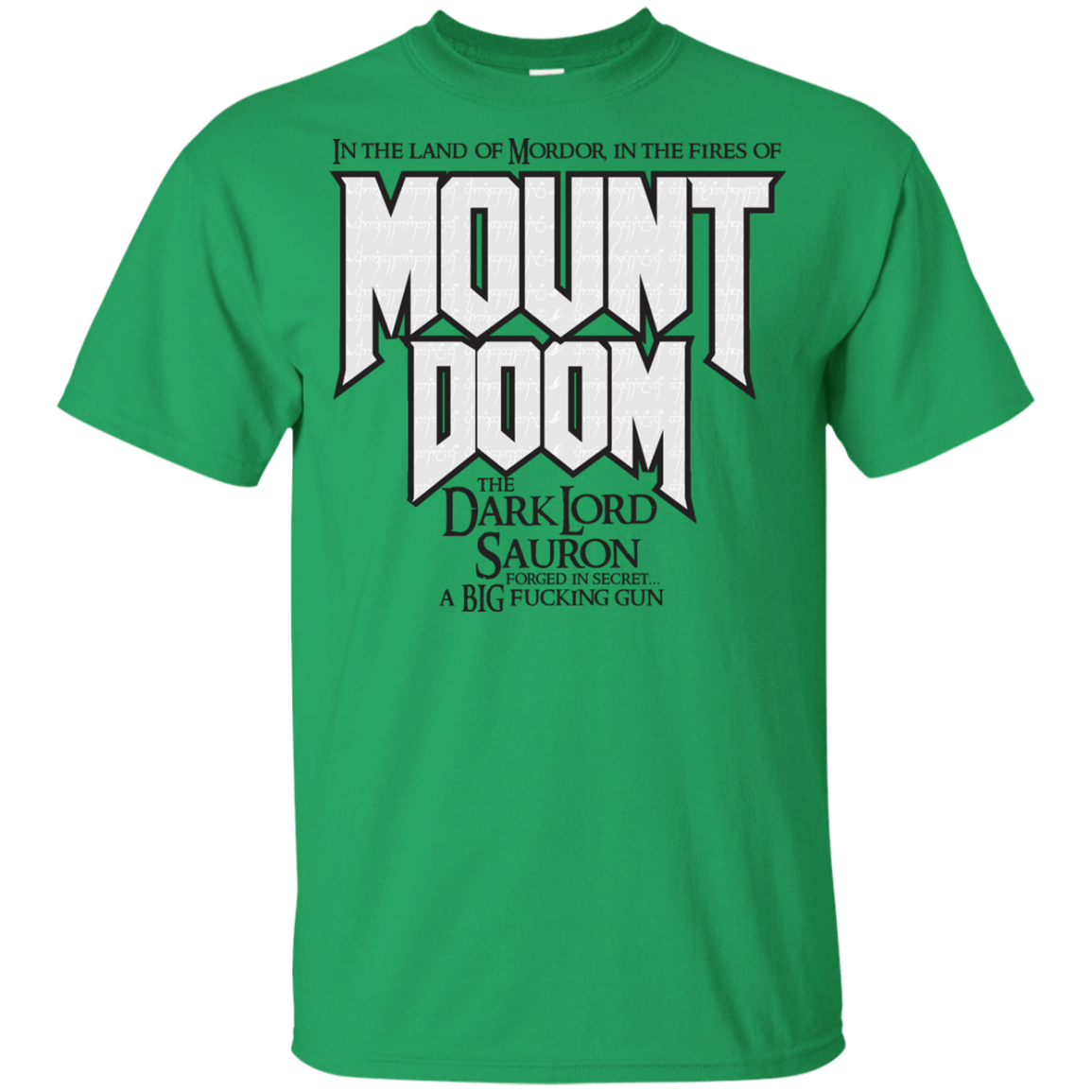 T-Shirts Irish Green / YXS Mount DOOM Youth T-Shirt