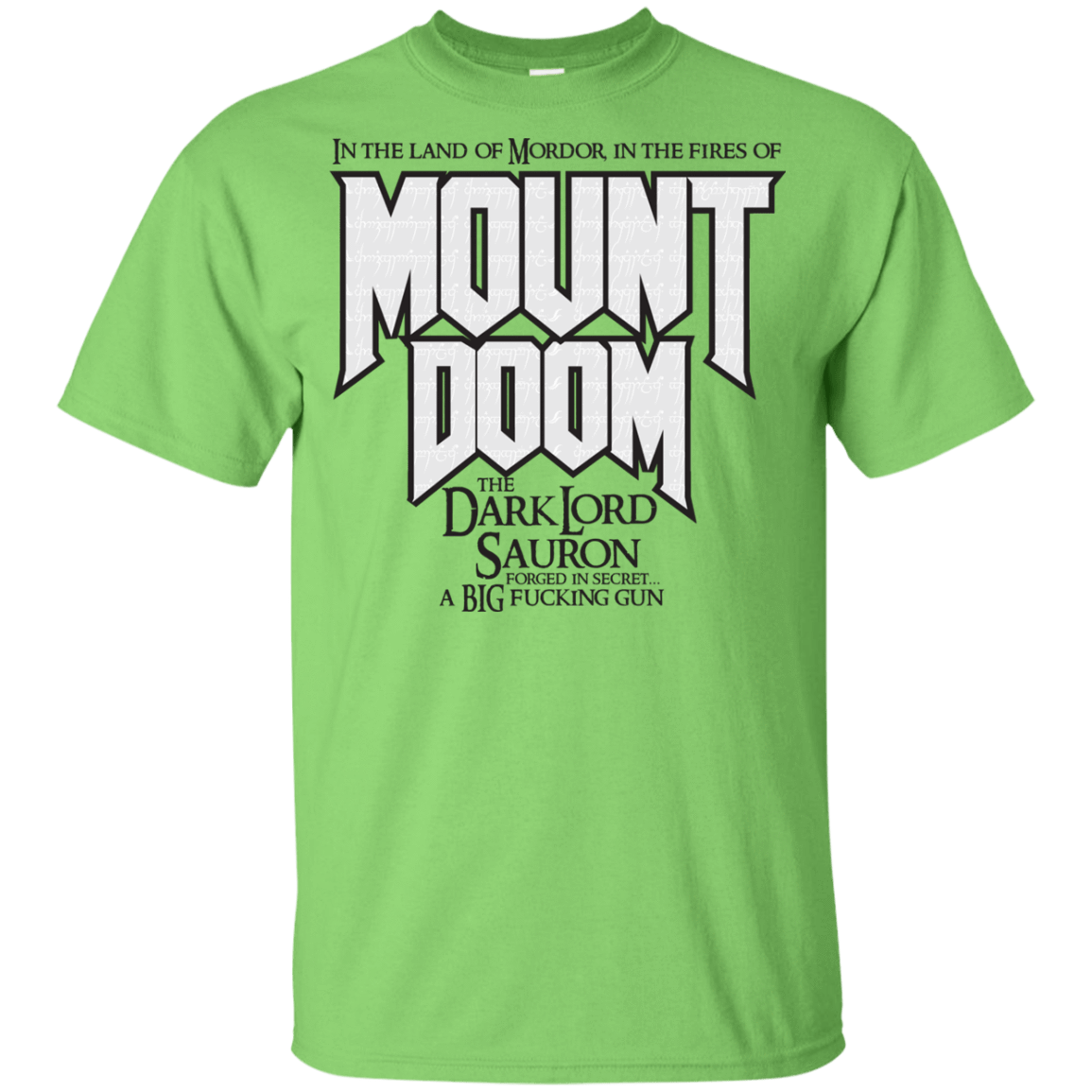 T-Shirts Lime / YXS Mount DOOM Youth T-Shirt