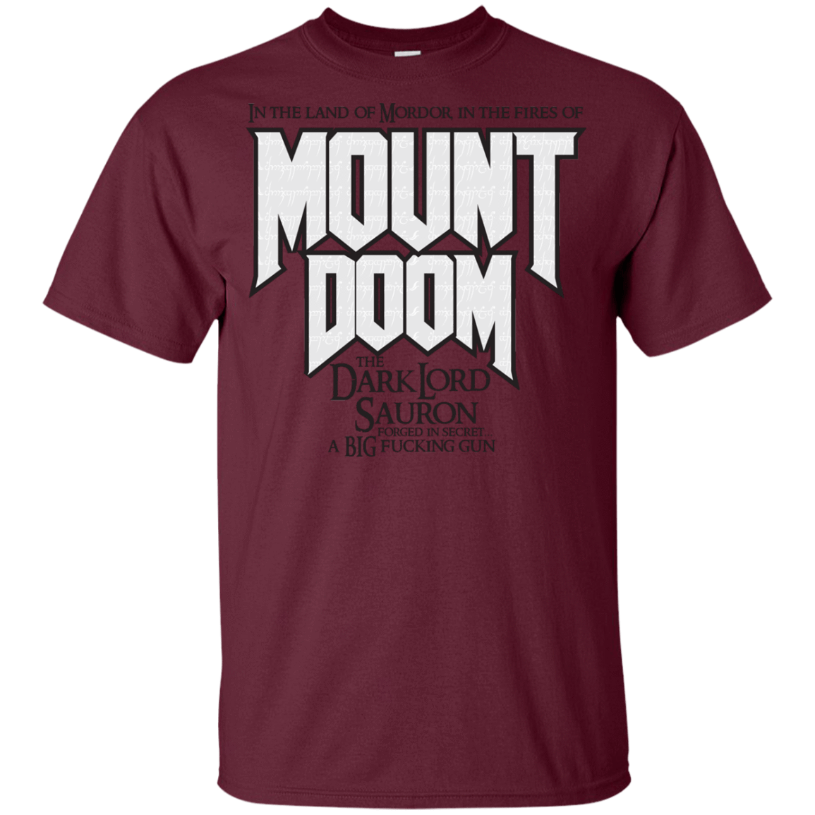 T-Shirts Maroon / YXS Mount DOOM Youth T-Shirt