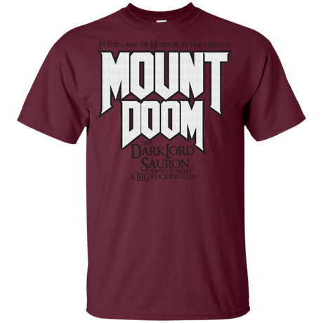 T-Shirts Maroon / YXS Mount DOOM Youth T-Shirt