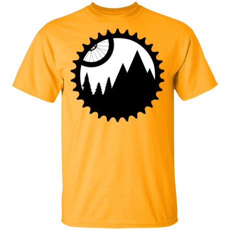 T-Shirts Gold / S Mountain Bike Sprocket T-Shirt