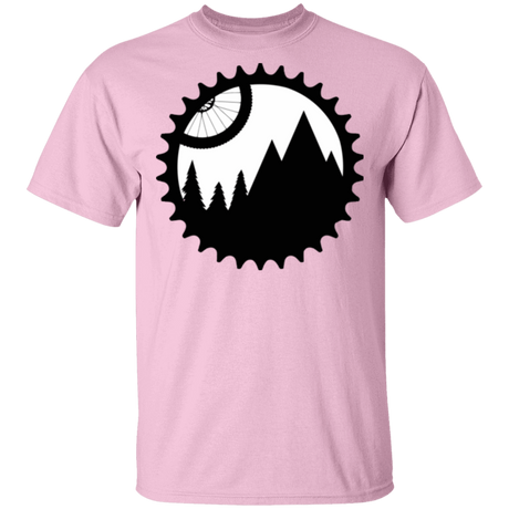 T-Shirts Light Pink / S Mountain Bike Sprocket T-Shirt