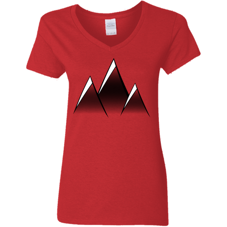 T-Shirts Red / S Mountain Blades Women's V-Neck T-Shirt