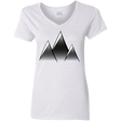 T-Shirts White / S Mountain Blades Women's V-Neck T-Shirt