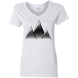 T-Shirts White / S Mountain Blades Women's V-Neck T-Shirt