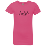 T-Shirts Hot Pink / YXS Mountain Brush Strokes Girls Premium T-Shirt