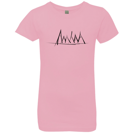 T-Shirts Light Pink / YXS Mountain Brush Strokes Girls Premium T-Shirt
