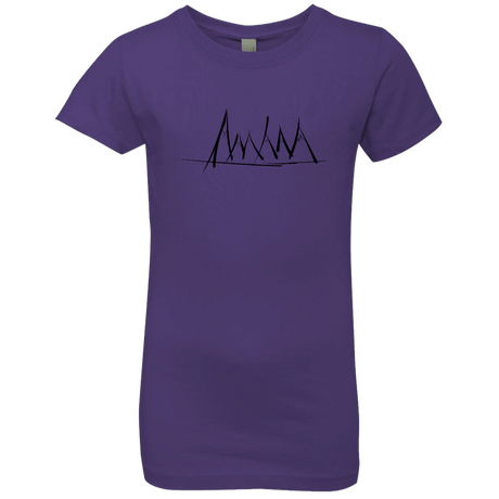 T-Shirts Purple Rush / YXS Mountain Brush Strokes Girls Premium T-Shirt
