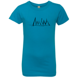 T-Shirts Turquoise / YXS Mountain Brush Strokes Girls Premium T-Shirt