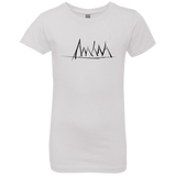 T-Shirts White / YXS Mountain Brush Strokes Girls Premium T-Shirt