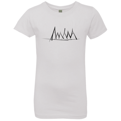 T-Shirts White / YXS Mountain Brush Strokes Girls Premium T-Shirt