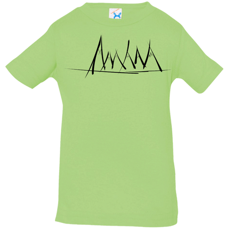 T-Shirts Key Lime / 6 Months Mountain Brush Strokes Infant Premium T-Shirt