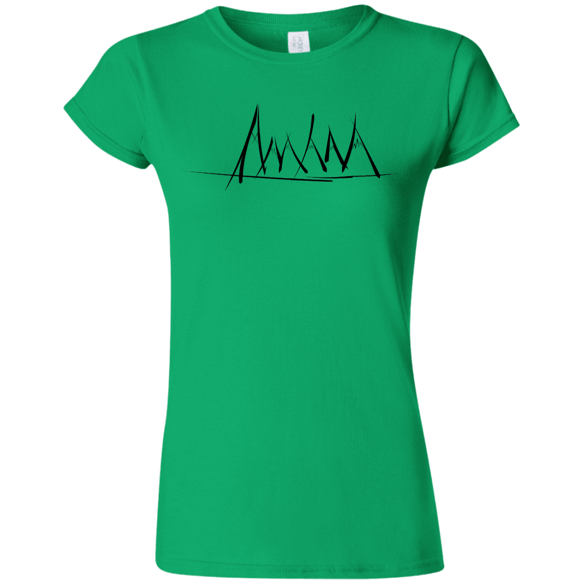 T-Shirts Irish Green / S Mountain Brush Strokes Junior Slimmer-Fit T-Shirt