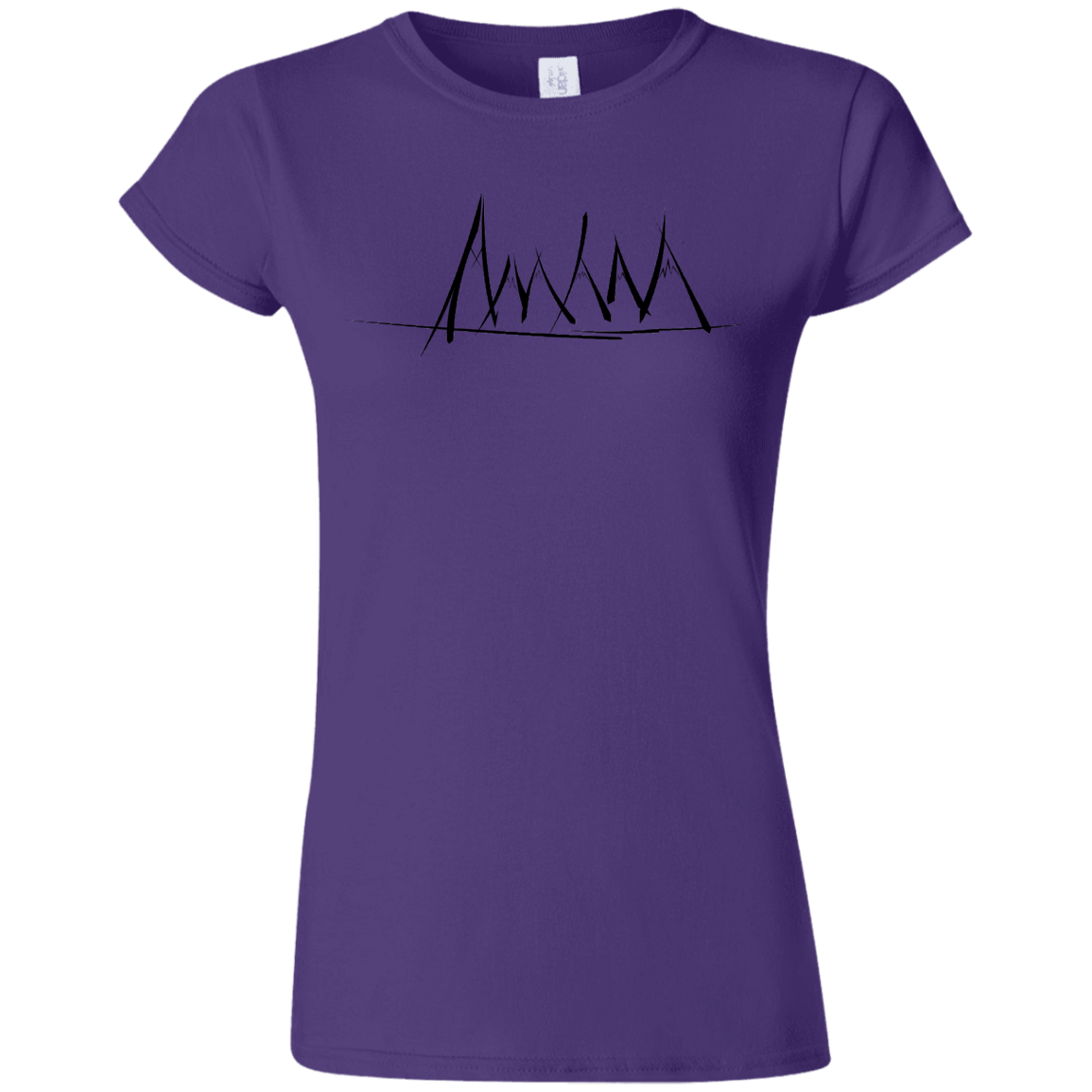 T-Shirts Purple / S Mountain Brush Strokes Junior Slimmer-Fit T-Shirt