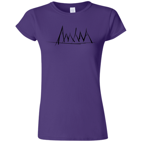 T-Shirts Purple / S Mountain Brush Strokes Junior Slimmer-Fit T-Shirt