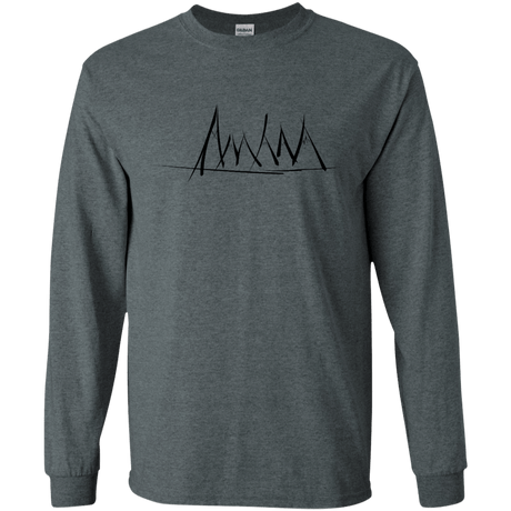 Mountain Brush Strokes Men's Long Sleeve T-Shirt