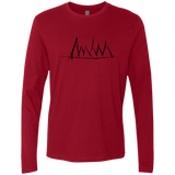 Mountain Brush Strokes Men's Premium Long Sleeve