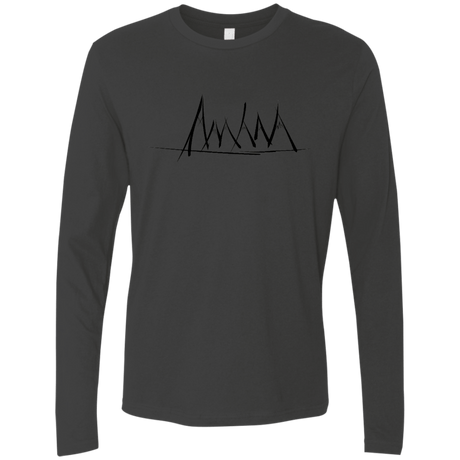 Mountain Brush Strokes Men's Premium Long Sleeve