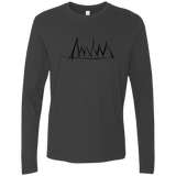 Mountain Brush Strokes Men's Premium Long Sleeve