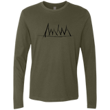 Mountain Brush Strokes Men's Premium Long Sleeve