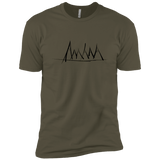 Mountain Brush Strokes Men's Premium T-Shirt
