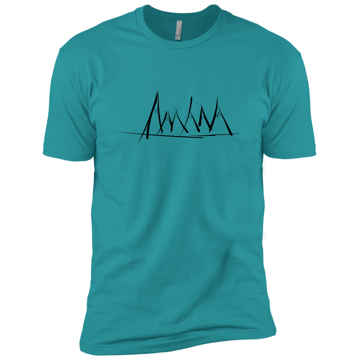 Mountain Brush Strokes Men's Premium T-Shirt