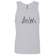 T-Shirts Heather Grey / S Mountain Brush Strokes Men's Premium Tank Top